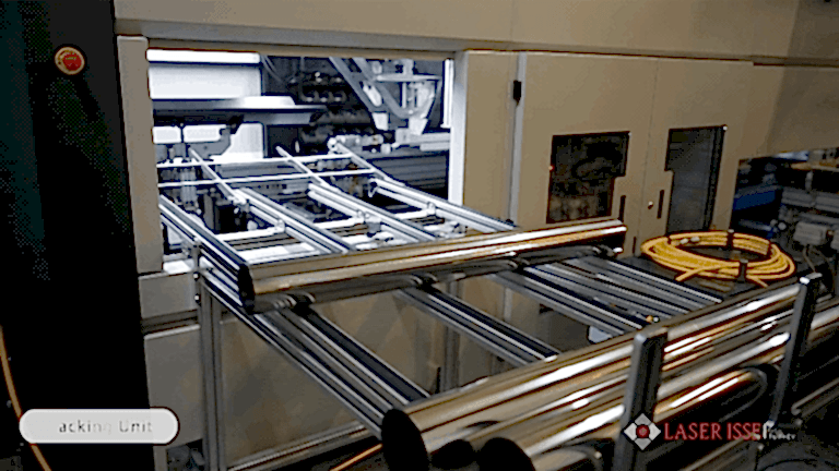 fully automated chimney boiler laser welding line stacking unit